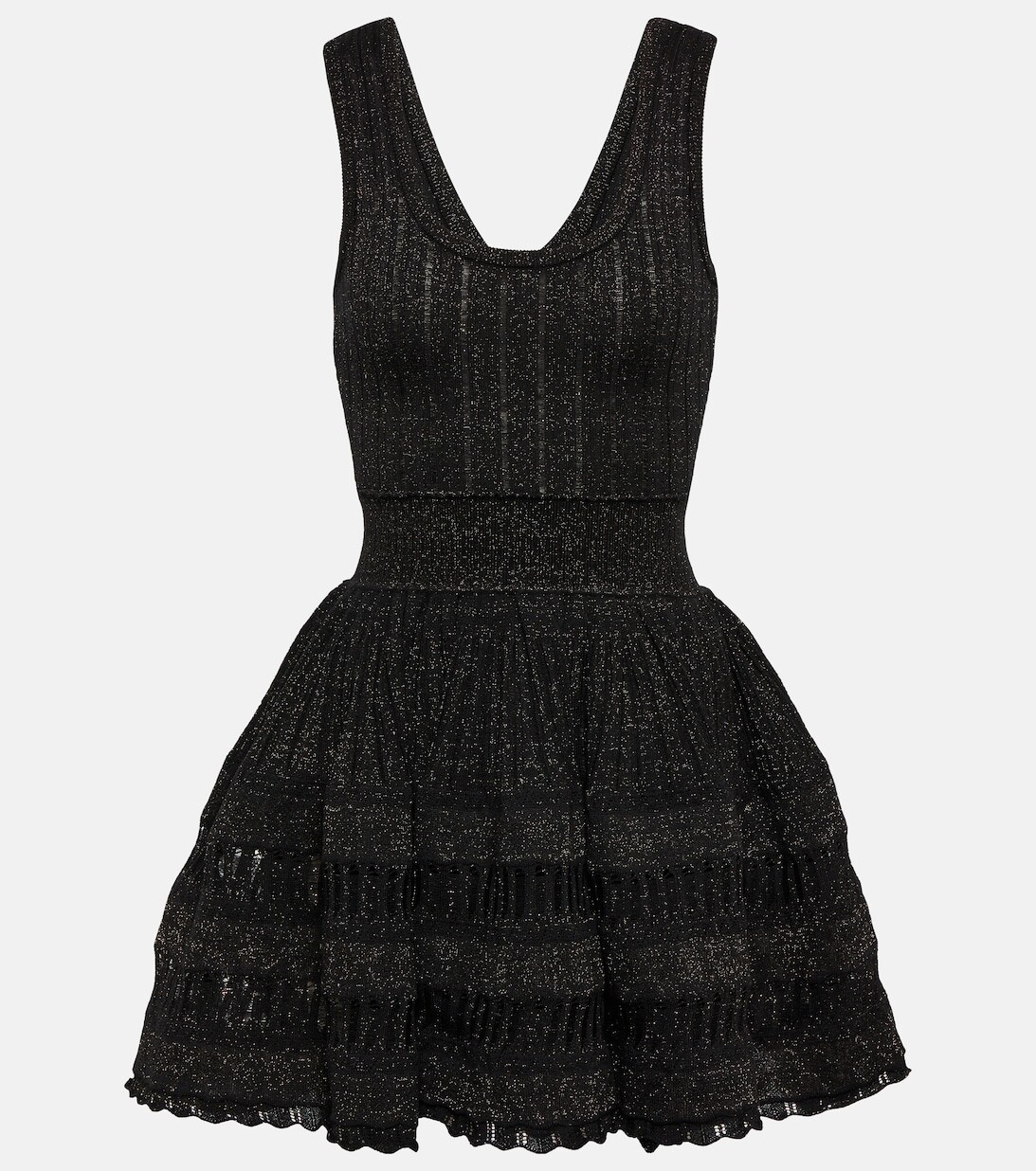 

Мини-платье кринолин из смесовой шерсти ALAÏA, черный