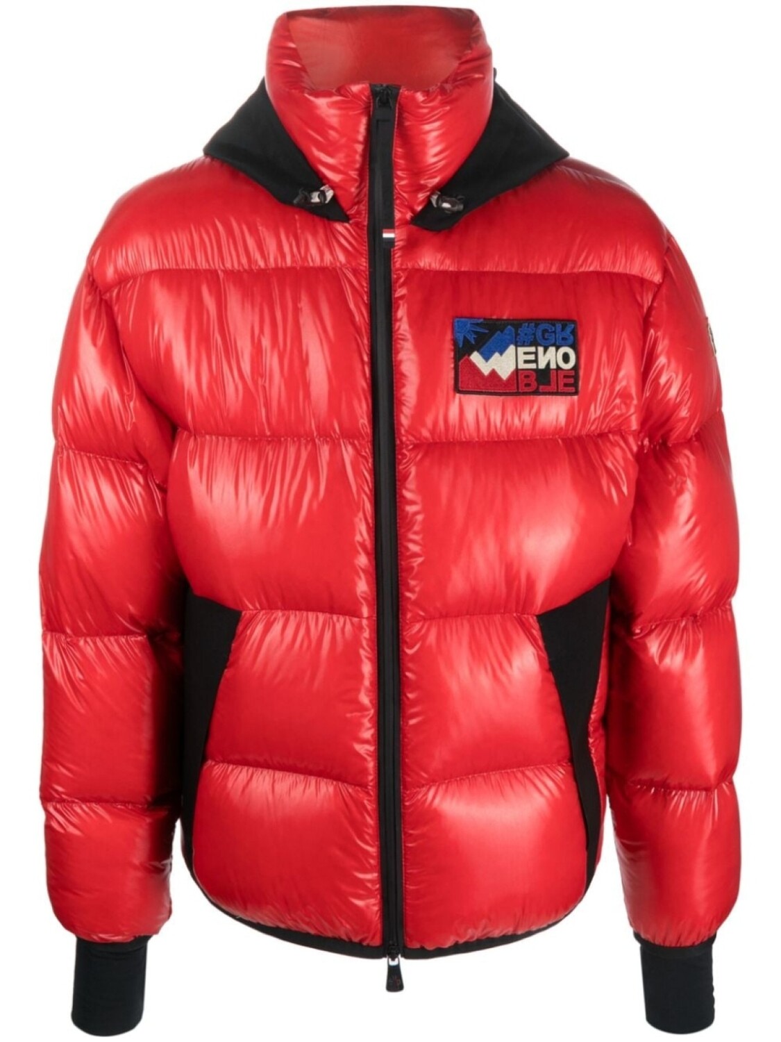 

Moncler Grenoble пуховик с капюшоном, красный
