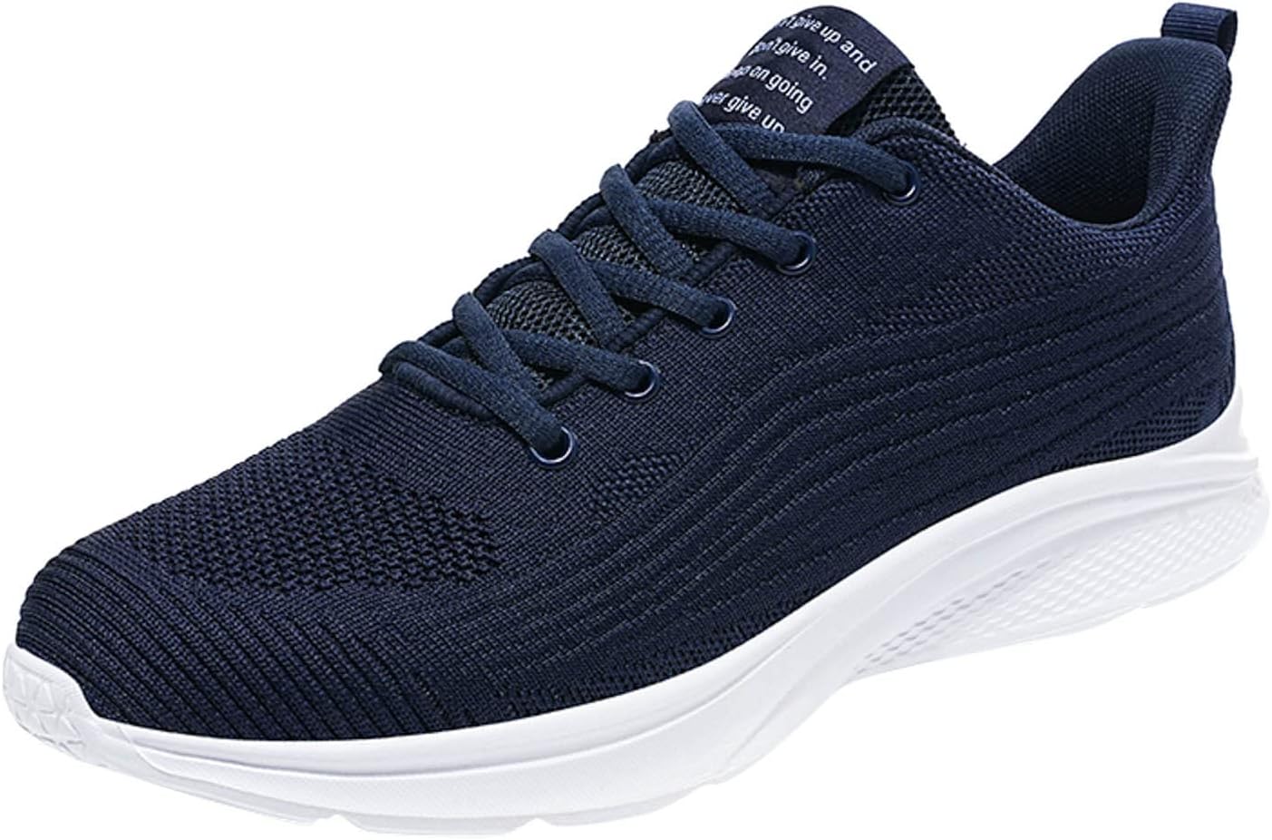 

Мужские кроссовки IWIHMIV с легким верхом без шнурков, дышащие, для бега, тенниса и повседневной носки, легкие спортивные обувь, темно-синий