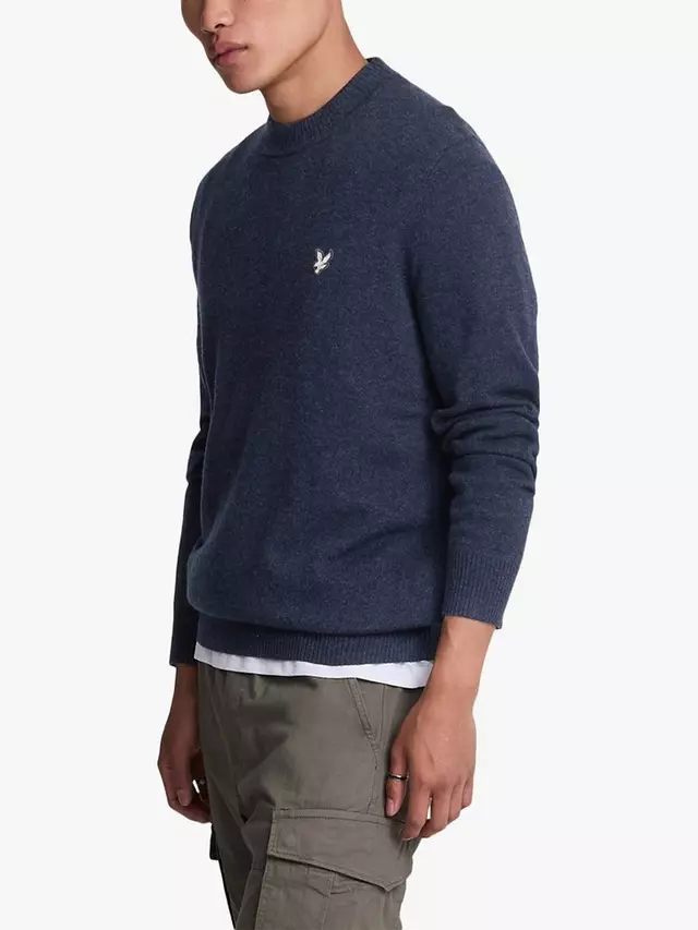 

Джемпер Lyle & Scott Wool and Cashmere Crew Neck, цвет midnight/navy