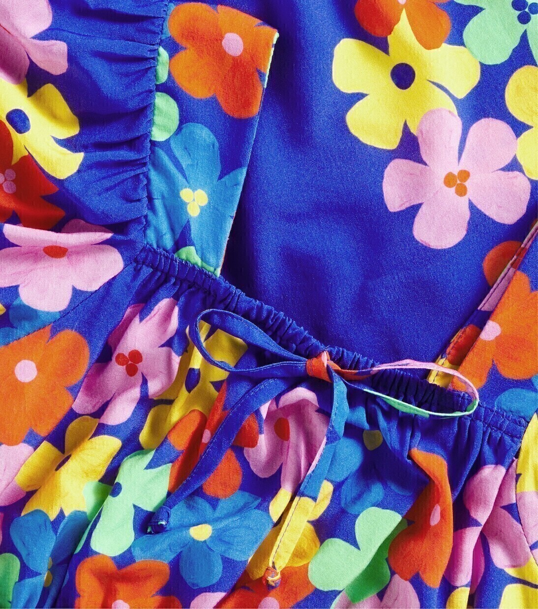 Комплект из хлопкового топа и юбки Saia Cor-De-Flor Fábula, Est Cor-De-Flor Fundo Azul — фото 2