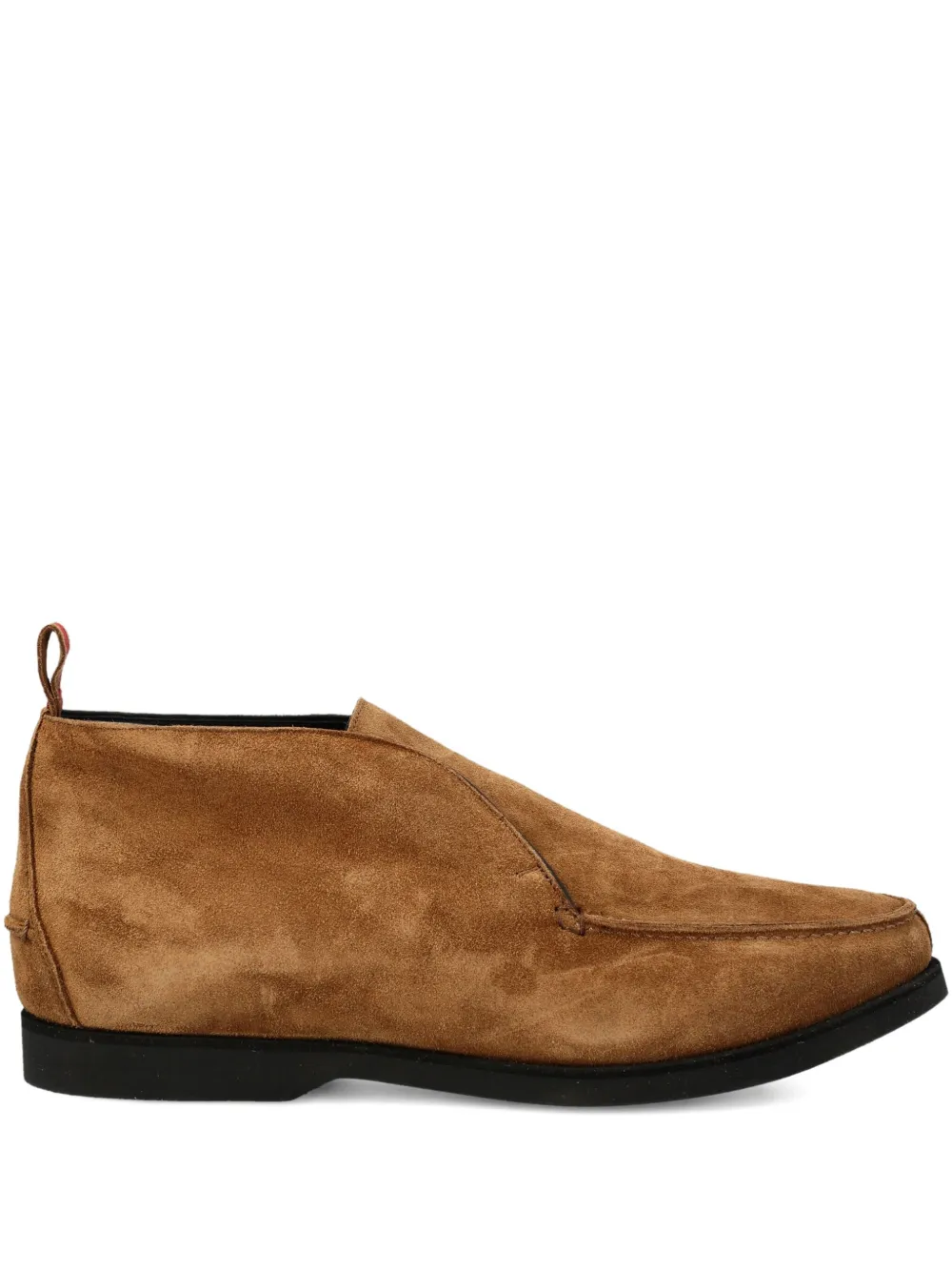 

Замшевые ботинки Kiton, коричневый