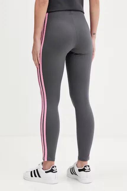Леггинсы из эластичного хлопка Adidas, серый — фото 3
