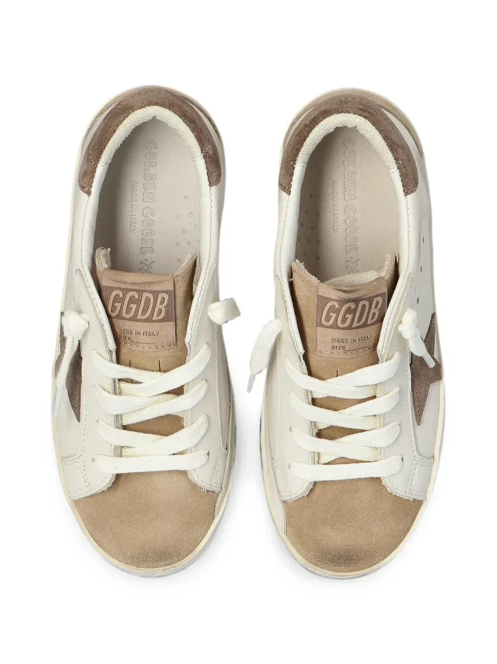 Кроссовки Super-Star с аппликацией в виде звезды Golden Goose Kids, белый — фото 4