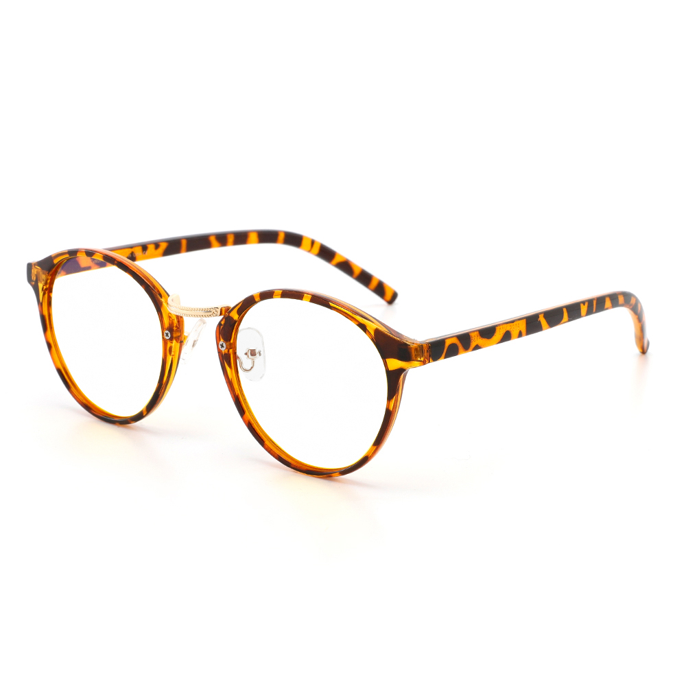 

CYXUS Ацетатная овальная оправа для очков унисекс, Leopard print T10