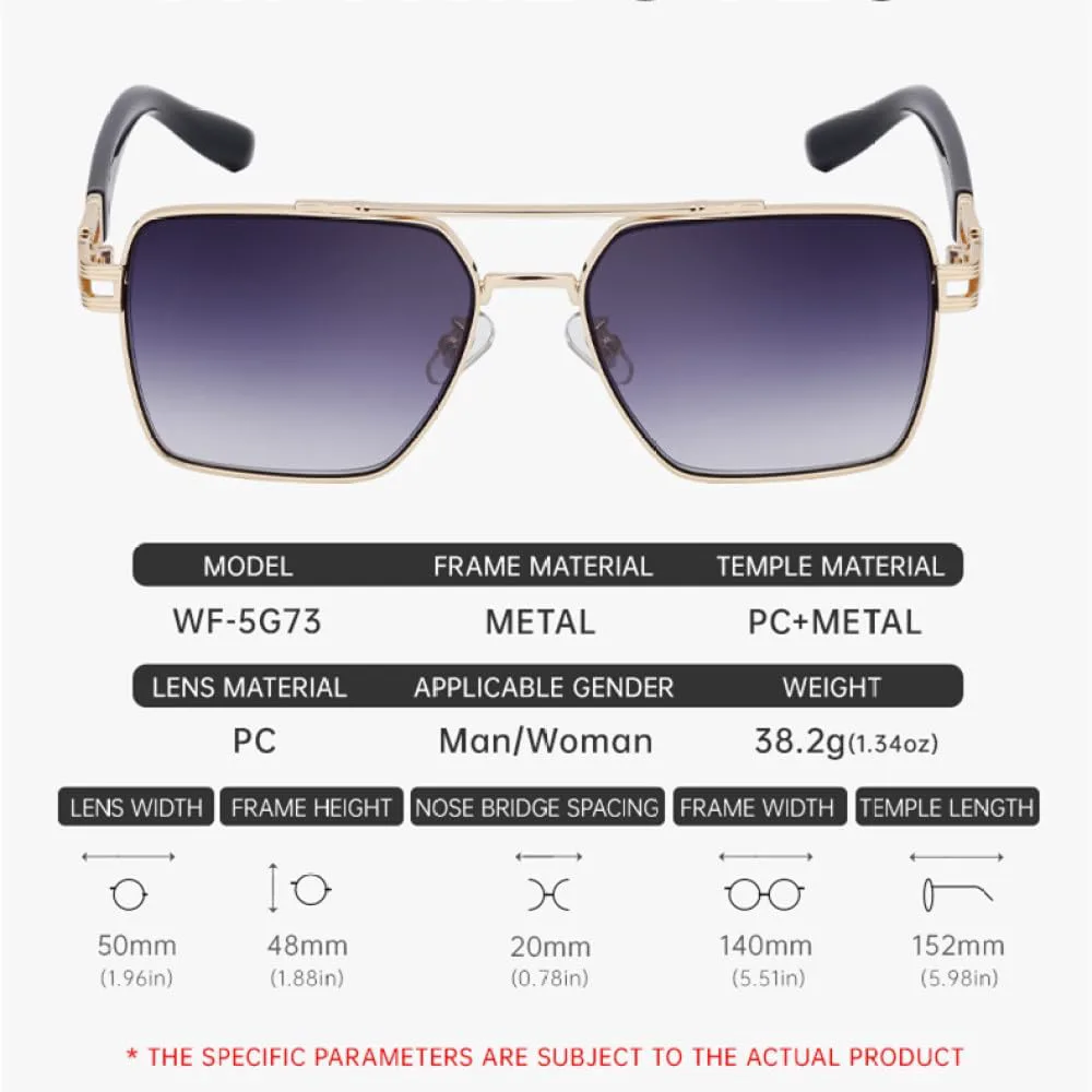 

Классические модные солнцезащитные очки LVTFCO для женщин и мужчин, роскошные солнцезащитные очки в стиле ретро с двойной дужкой и металлической оправой, C7blue