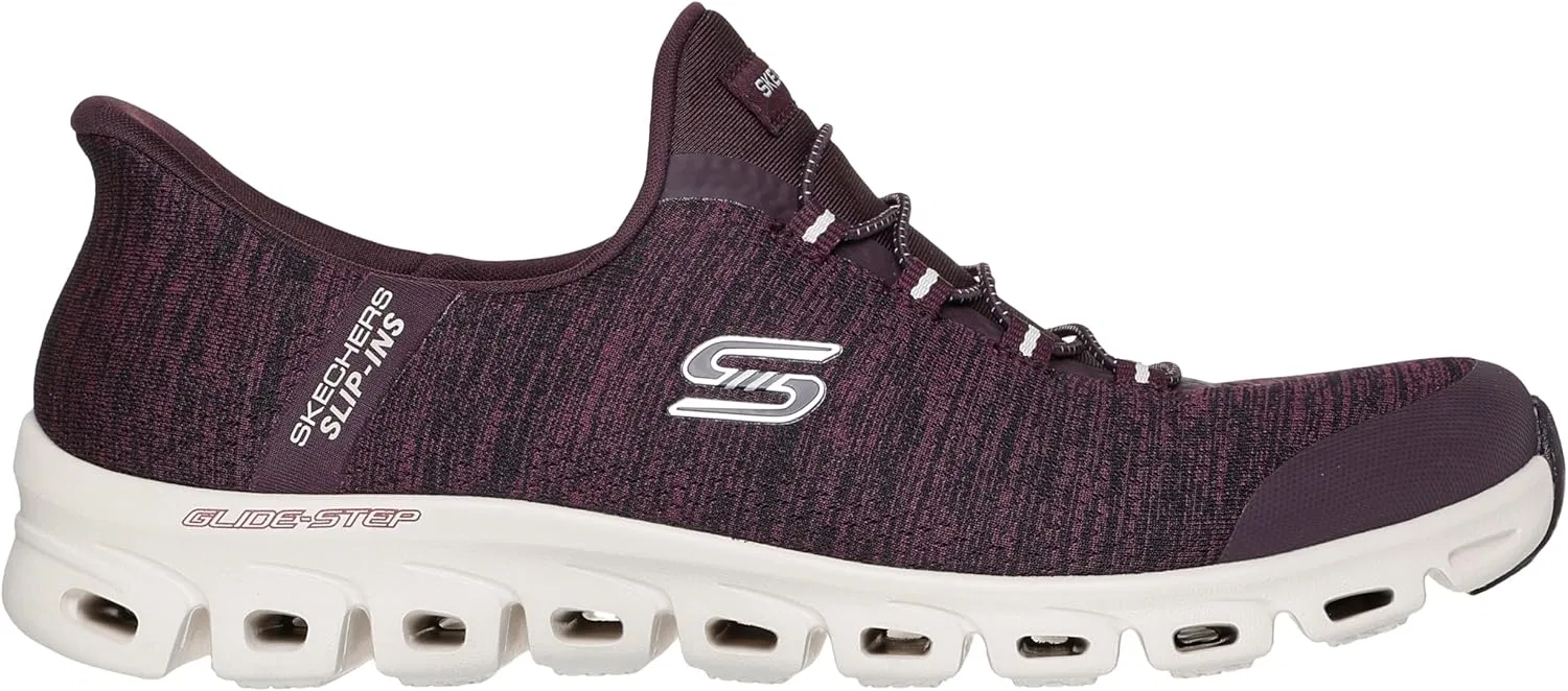 Мужские кроссовки Skechers Glide-Step Zefyr Hands Free без шнурков, красный — фото 4