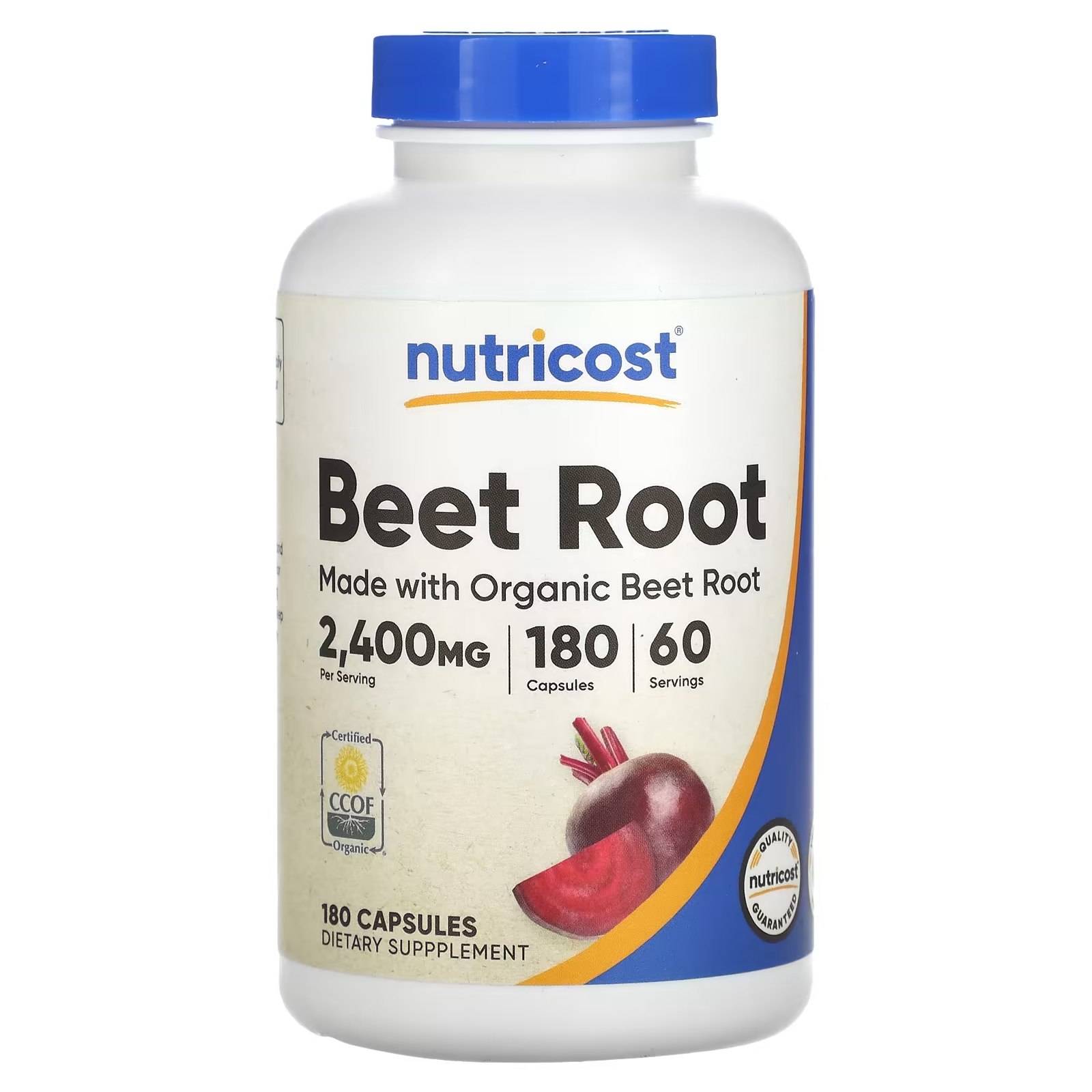 

Nutricost Beet Root 2400 мг 180 капсул (800 мг на капсулу)