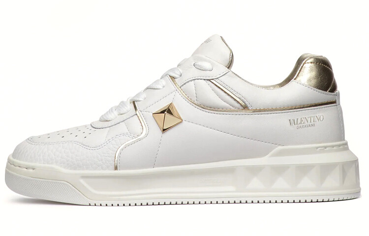 

Кроссовки Valentino Single Stud Skateboarding, белый