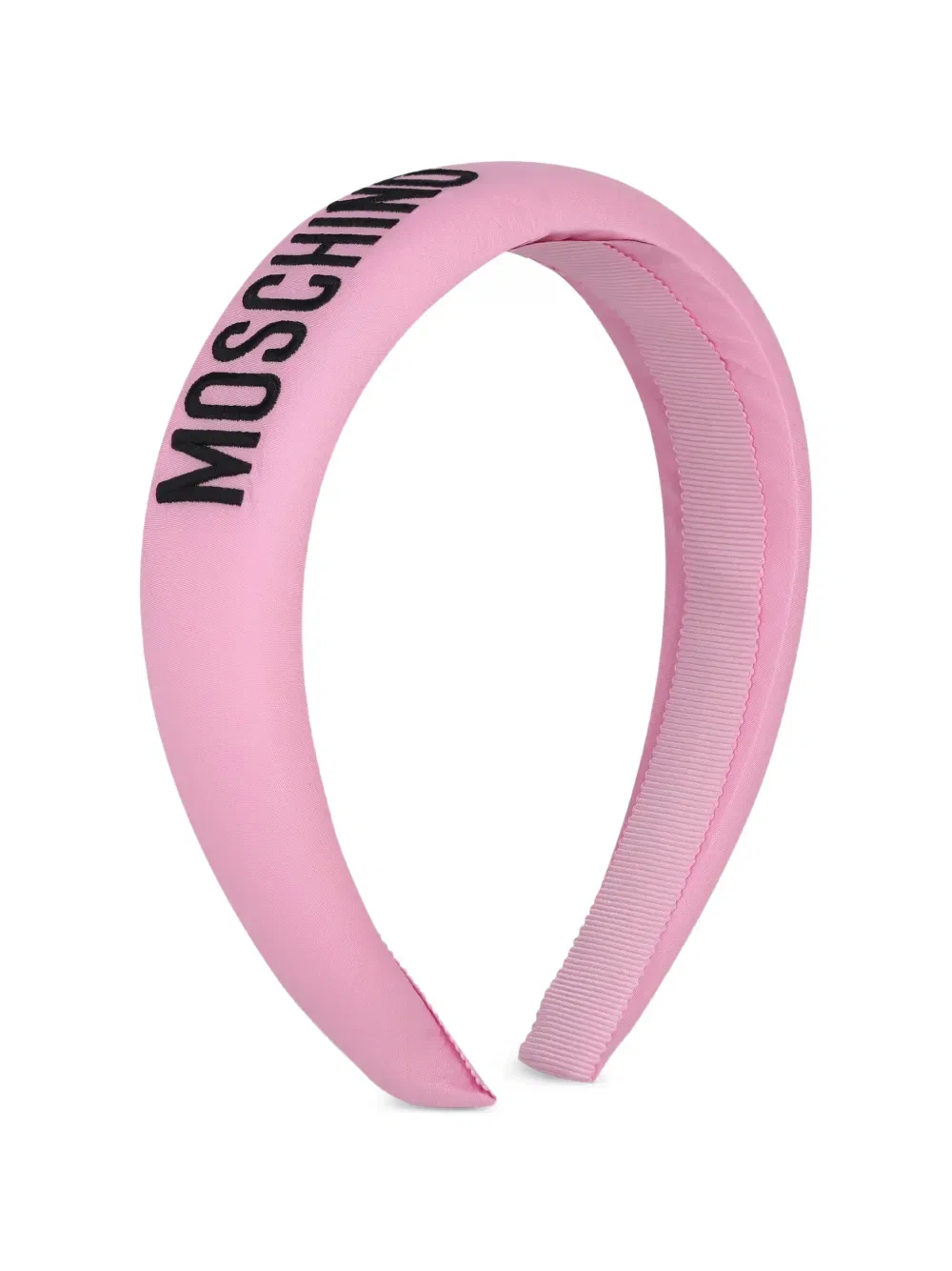 Повязка на голову с логотипом Moschino Kids, розовый — фото 3