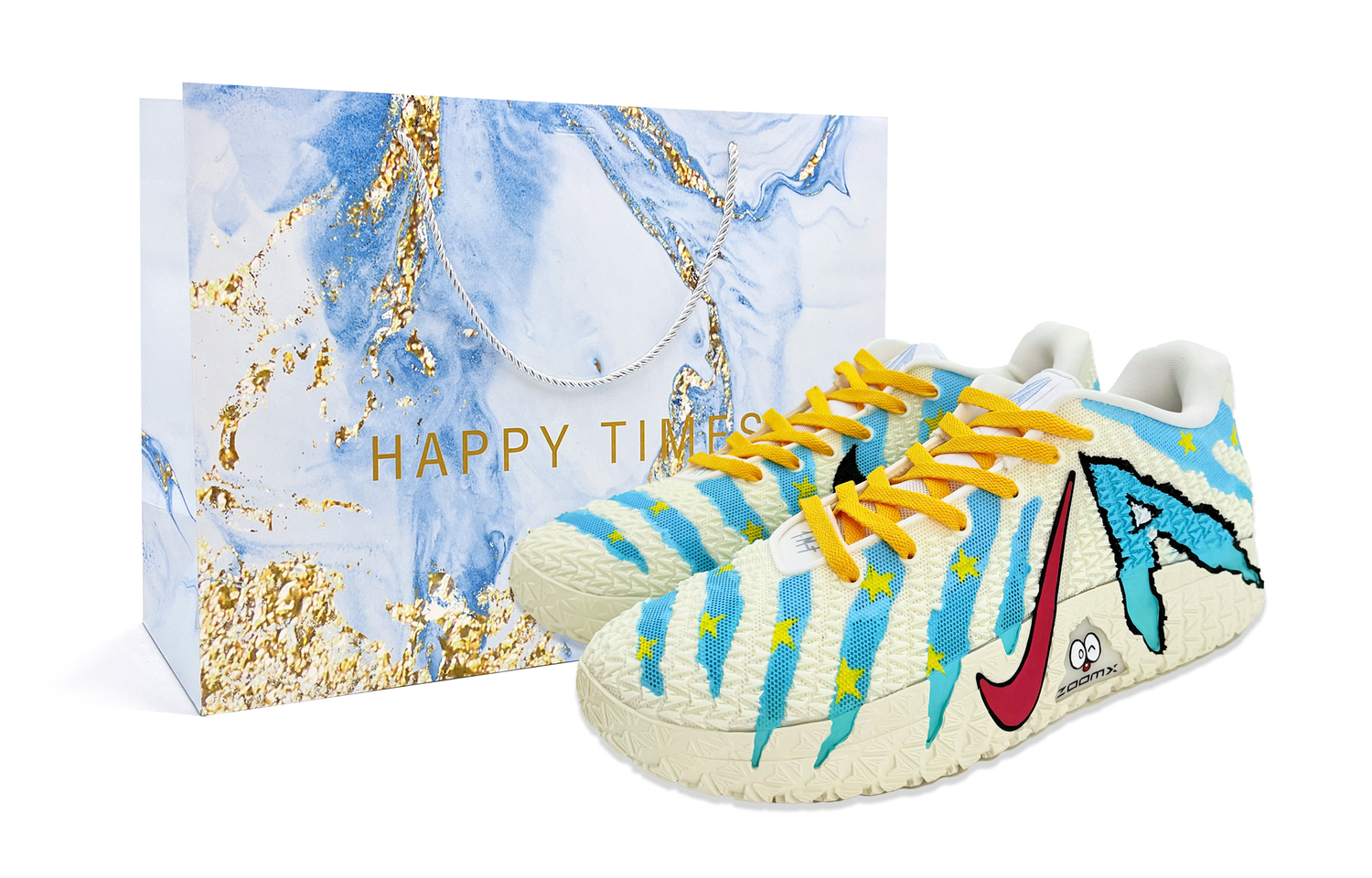 

Низкие баскетбольные кроссовки Ja Morant 3 мужские Nike, белый/синий