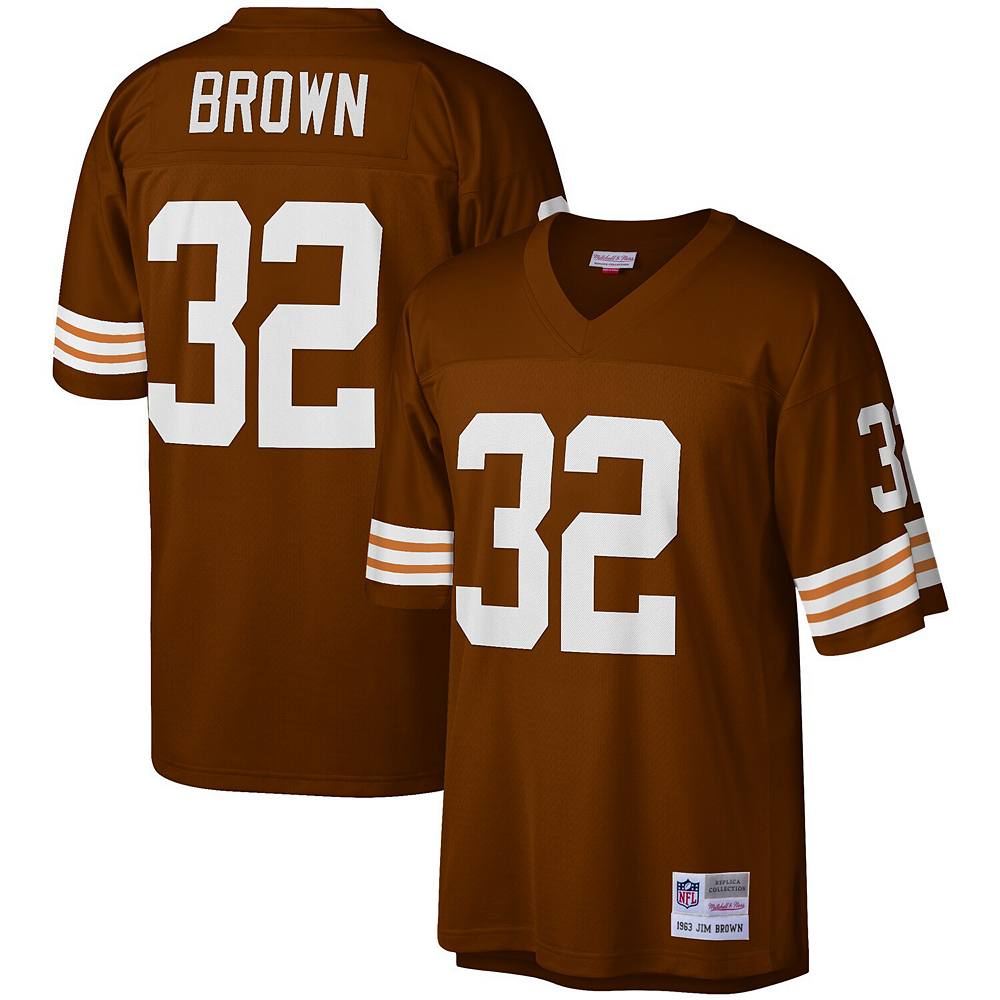 

Мужская копия джерси Mitchell & Ness Jim Brown Brown Cleveland Browns Legacy, цвет Brn Brown