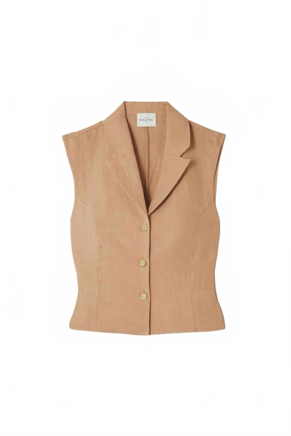 

Женский жилет Sawadah песочного цвета Le Kasha, песочный