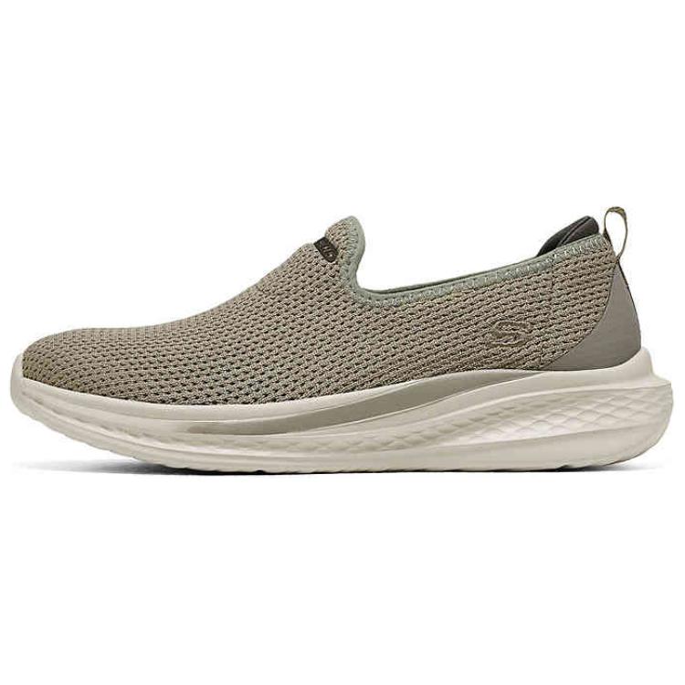 

Skechers Мужские повседневные кроссовки Sports Life Collection с низким берцем и износостойкой амортизацией, серо-коричневые