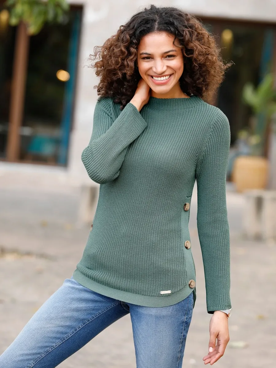

Casual Looks Вязаный джемпер "Пуловер", цвет Jade