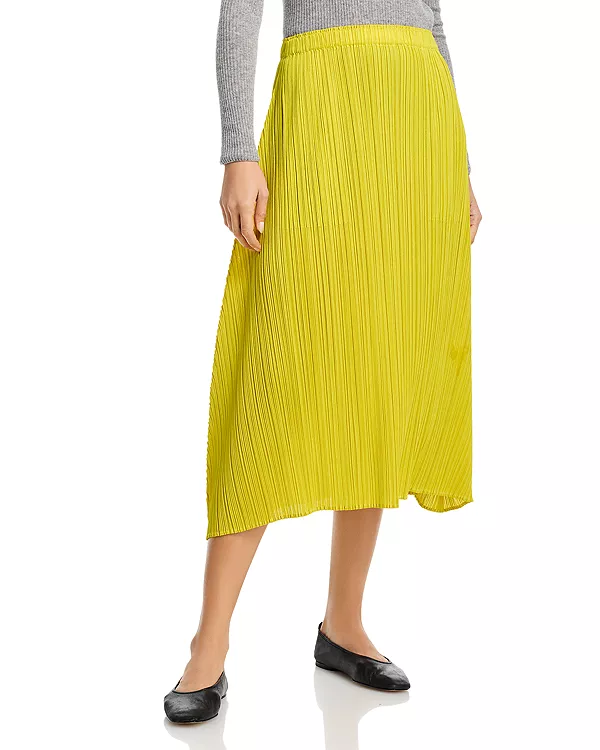 

Плиссированная юбка Pleats Please Issey Miyake, желтый