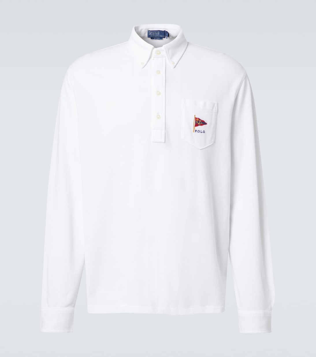 

Рубашка-поло из хлопкового пике с логотипом Polo Ralph Lauren, белый