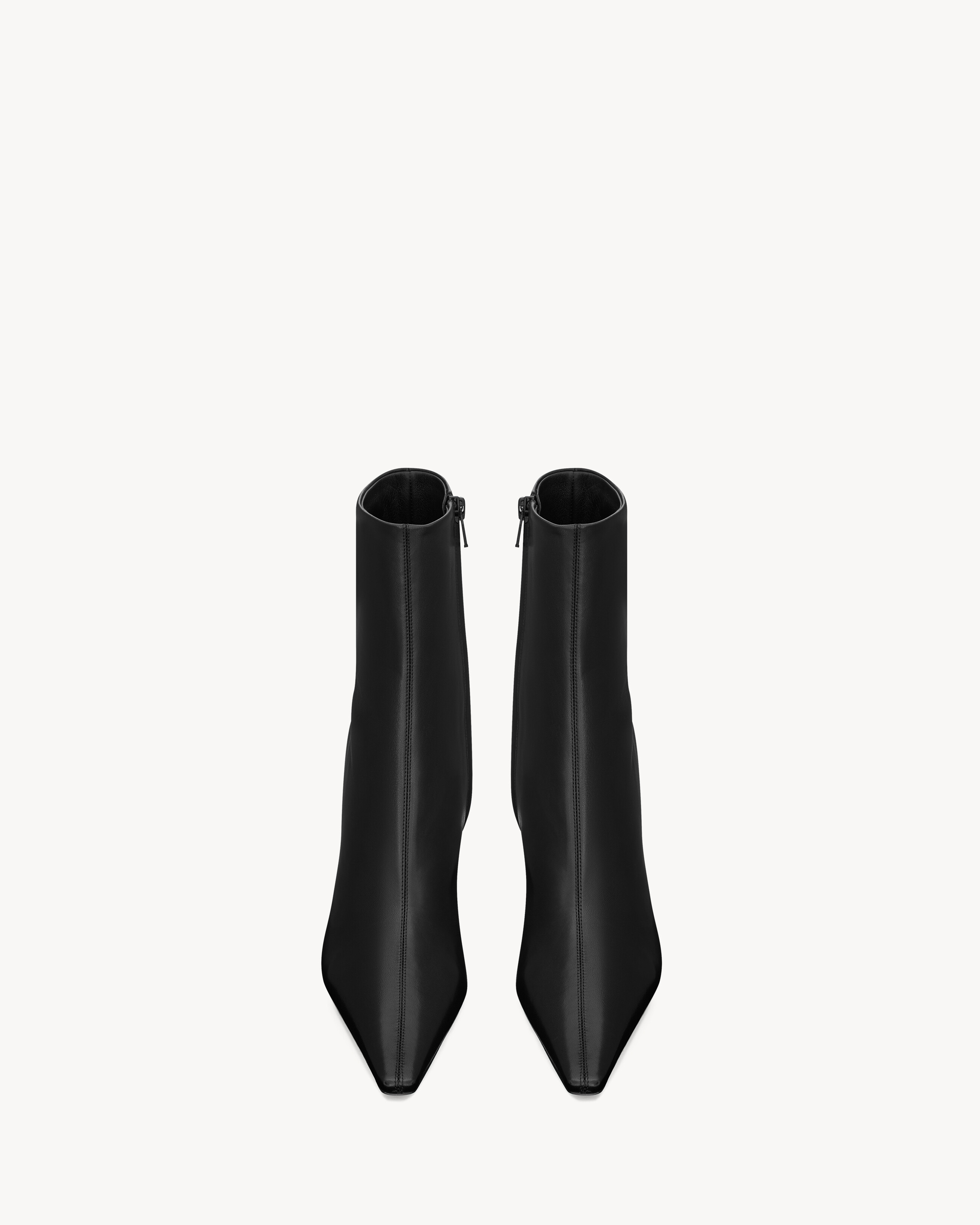 Ботильоны ASHLEY из гладкой кожи Saint Laurent, черный — фото 2
