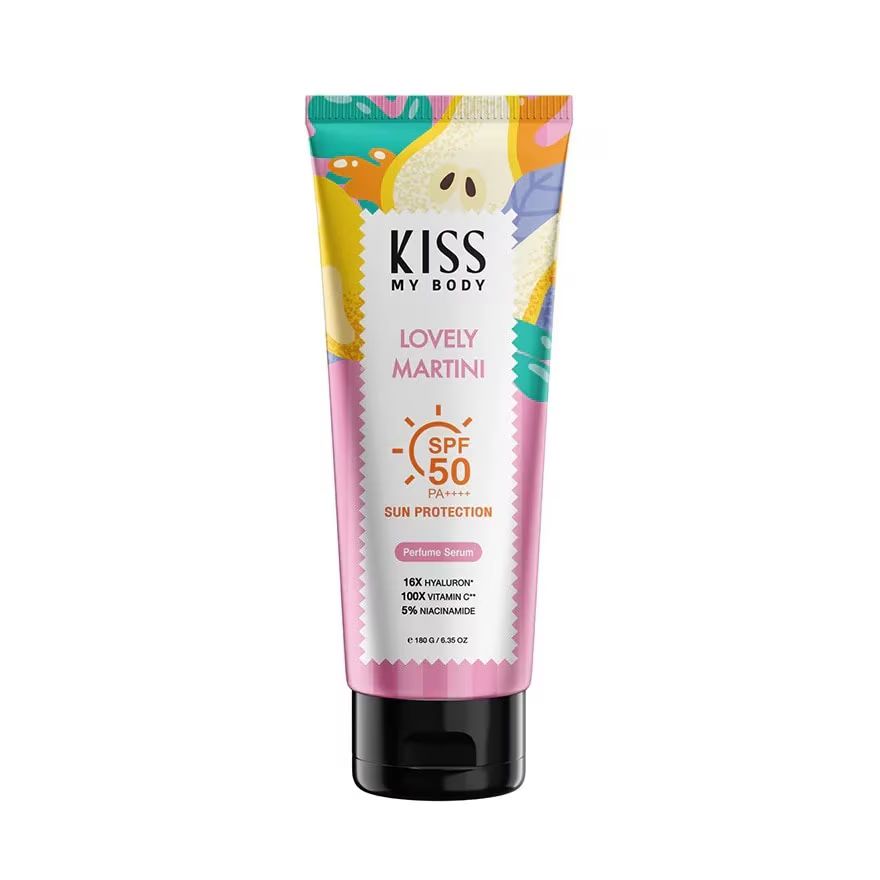 

Kiss My Body Солнцезащитная парфюмерная сыворотка SPF 50 PA++++ Lovely Martini 180 G, Pink