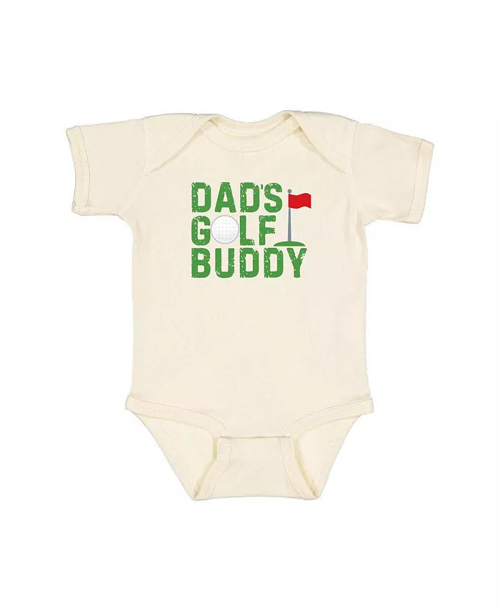 

Боди с коротким рукавом для мальчиков Baby Boys Dad's Golf Buddy Sweet Wink, коричневый/бежевый