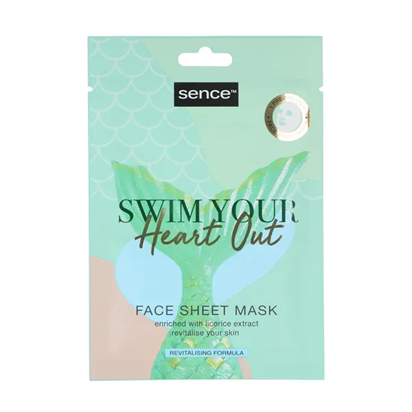 

Восстанавливающая маска для лица Swim Your Heart Out Sence Beauty, 23 ml