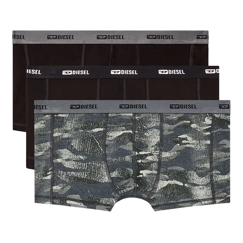 

Damien Utlt Logo пояс 3 боксера DIESEL, мультиколор/светло-коричневый/черный