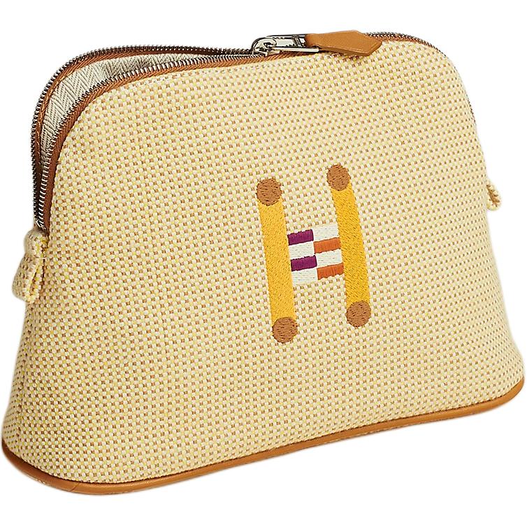

HERMES Сумка для хранения женская хлопковая миниатюрная лимонная, Lemon