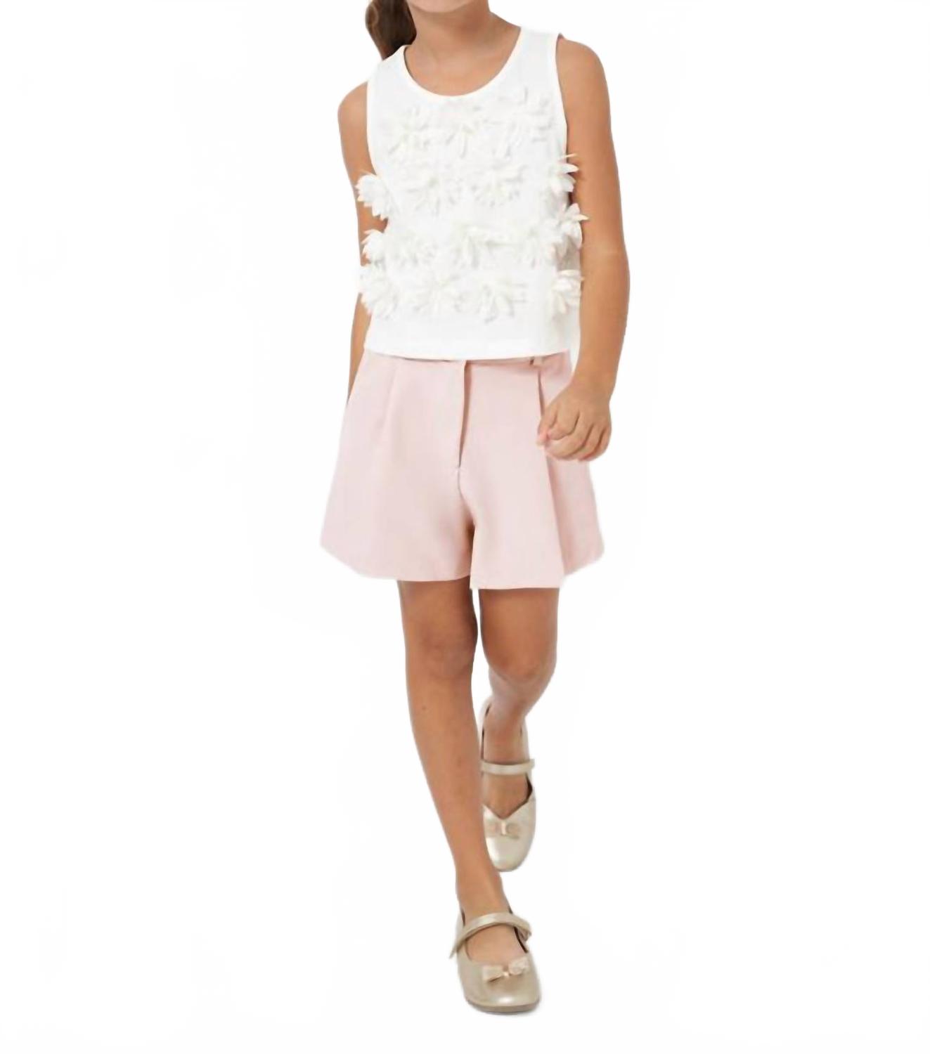 

Мягкий плиссированный креп, короткий, песочного цвета Mayoral, Stone