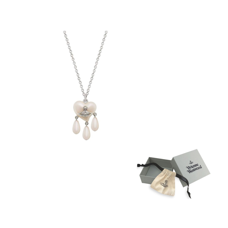 

Vivienne Westwood Переработанная латунь, стекло, бисерное ожерелье unisex silver