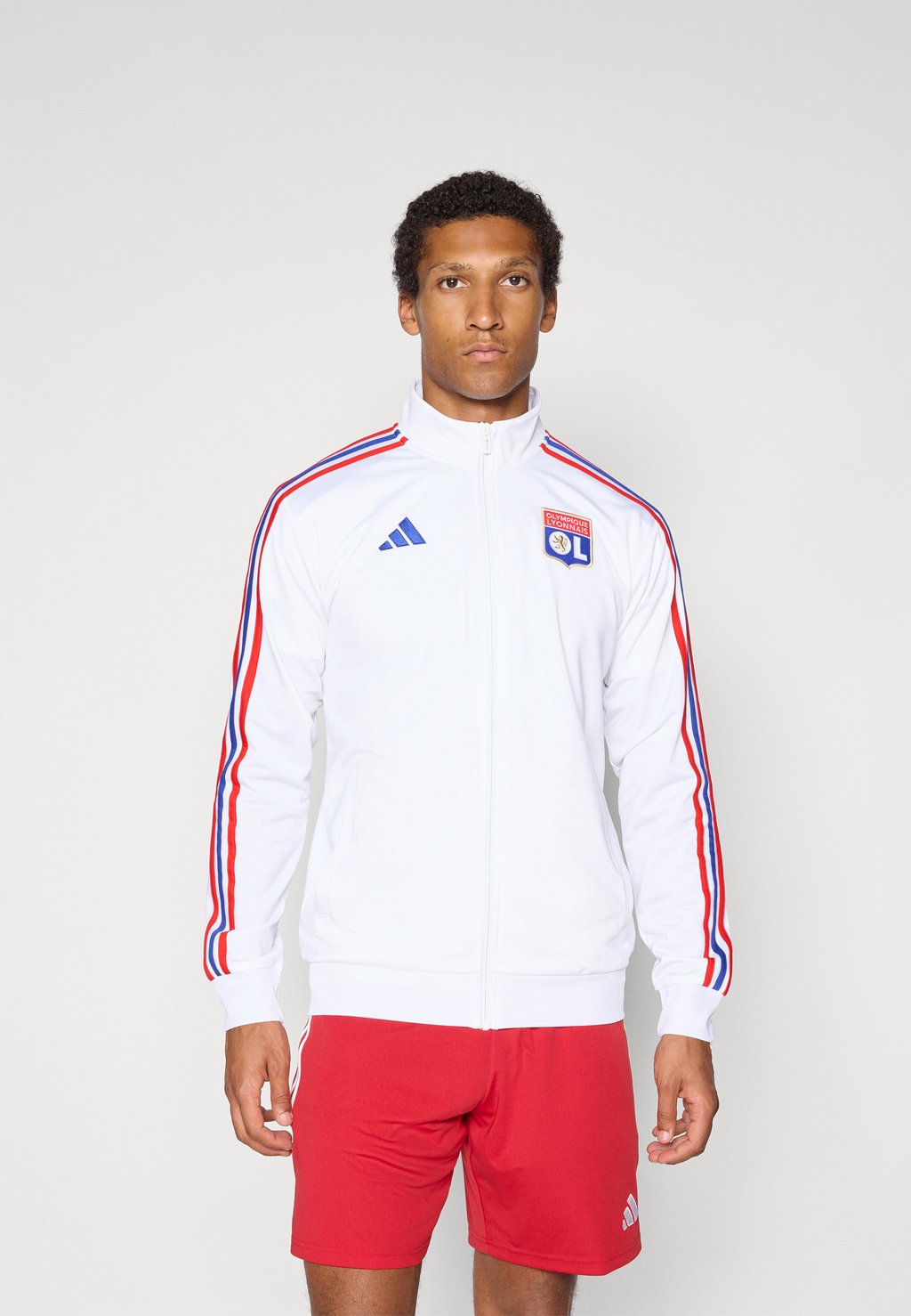 

Тренировочная куртка OLYMPIQUE LYONNAIS DNA TRACK TOP - Club wear Adidas Performance, белый