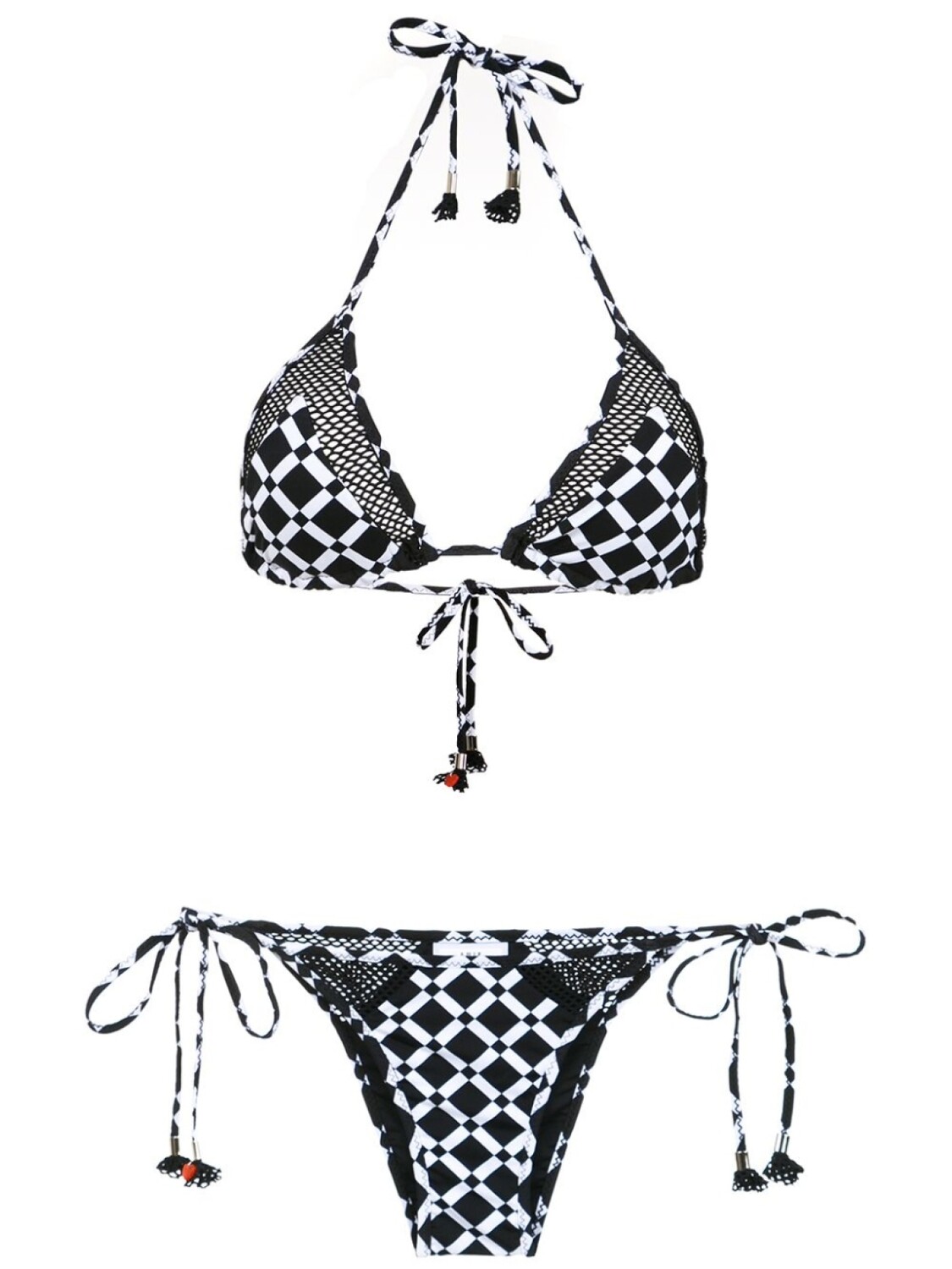 

Amir Slama printed bikini set, черный
