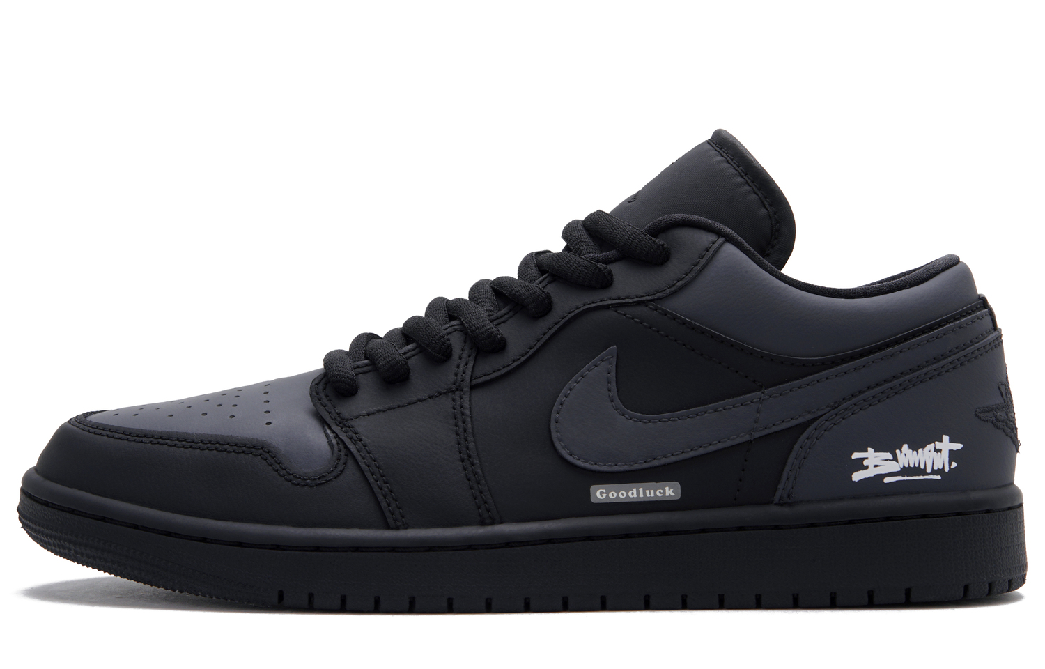 

Jordan Мужские баскетбольные кроссовки Air 1 Night Traveller с износостойким низким верхом, винтажные, черный и серый