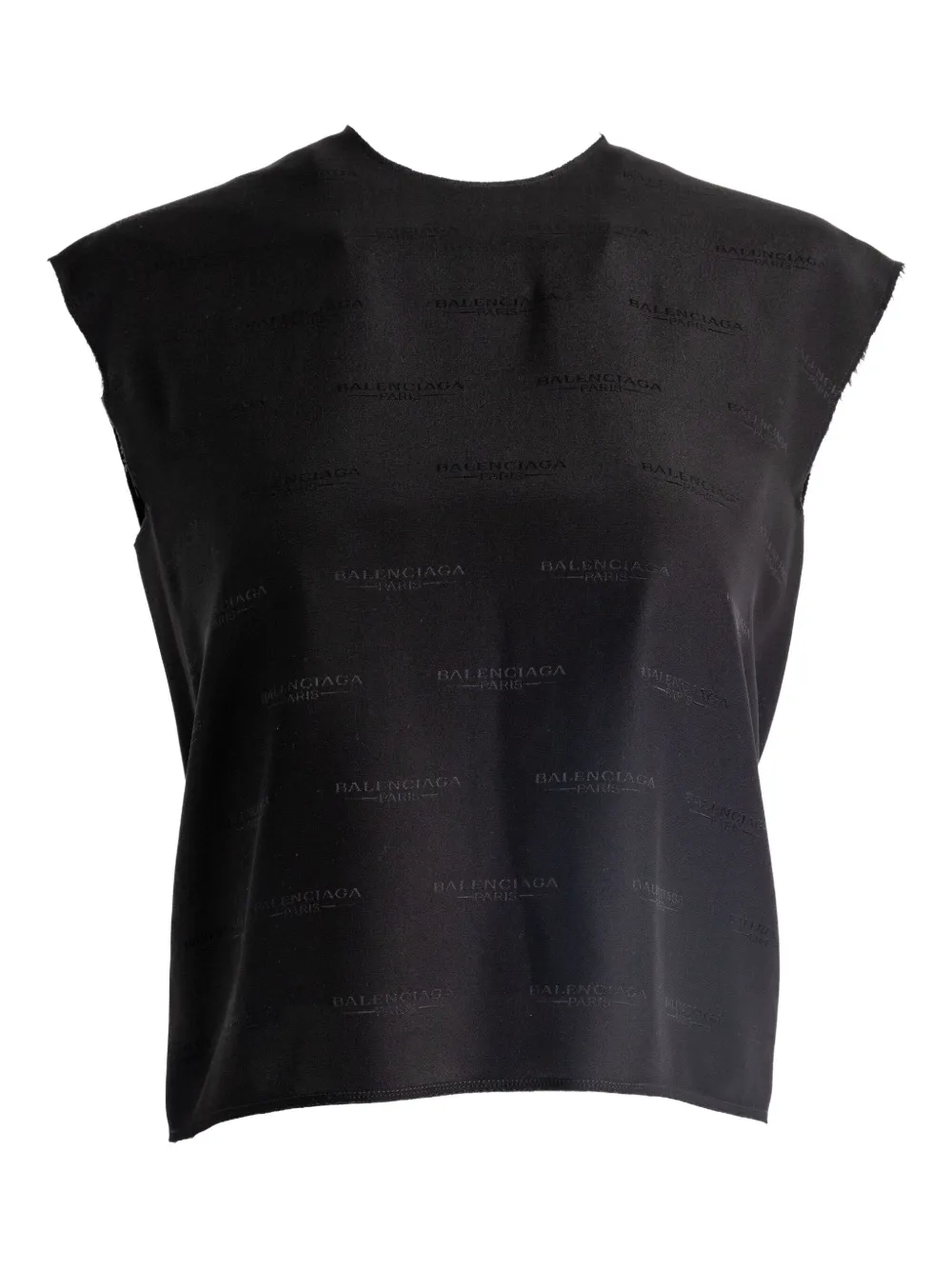 

Топ с логотипом BALENCIAGA, черный