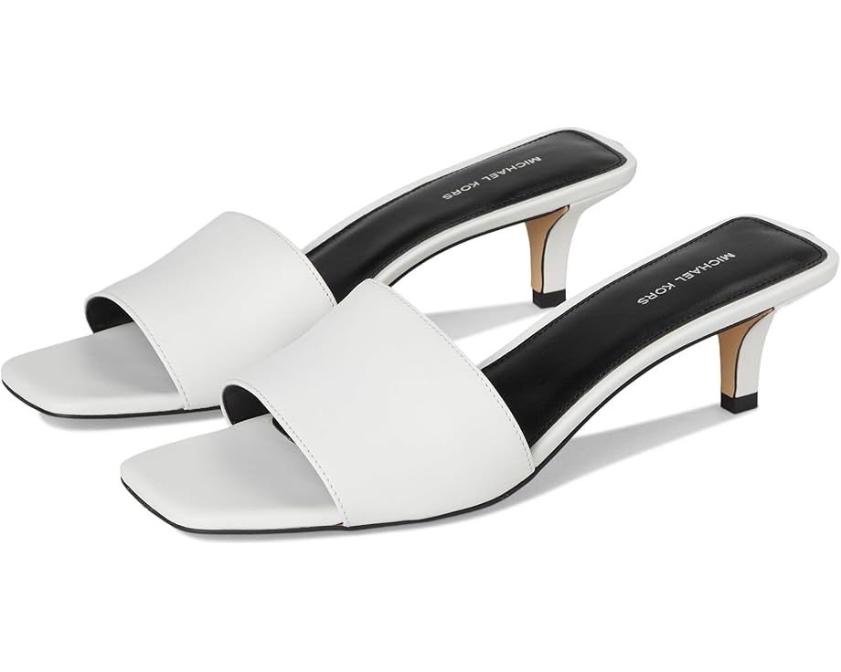 Туфли MICHAEL Michael Kors Merriam Kitten Sandal, цвет Optic White