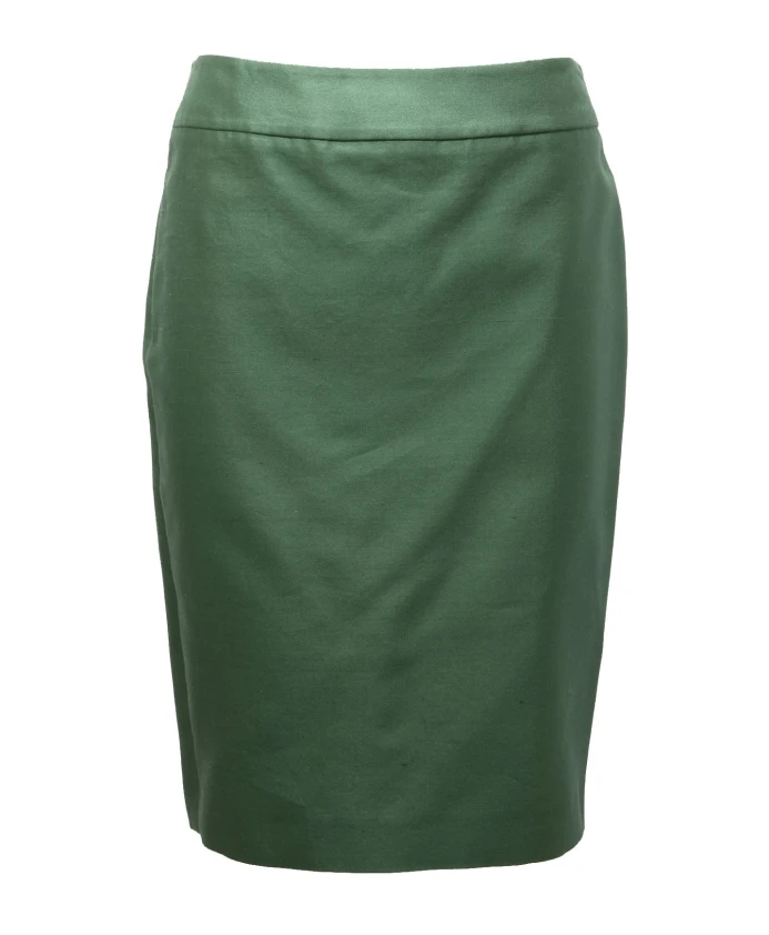 

Зеленая шелково-хлопковая юбка rmn01t rm065 Armani, зеленый