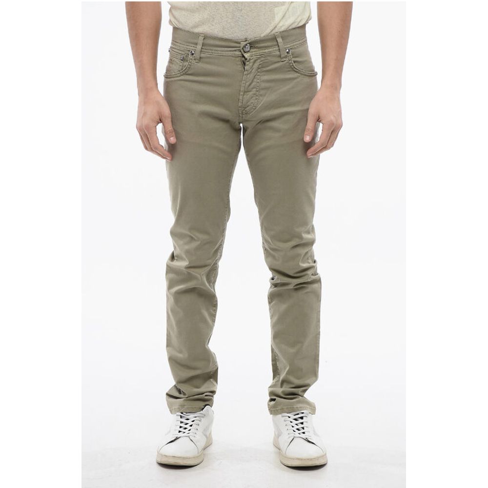 

Зеленые хлопковые брюки Corneliani, Green