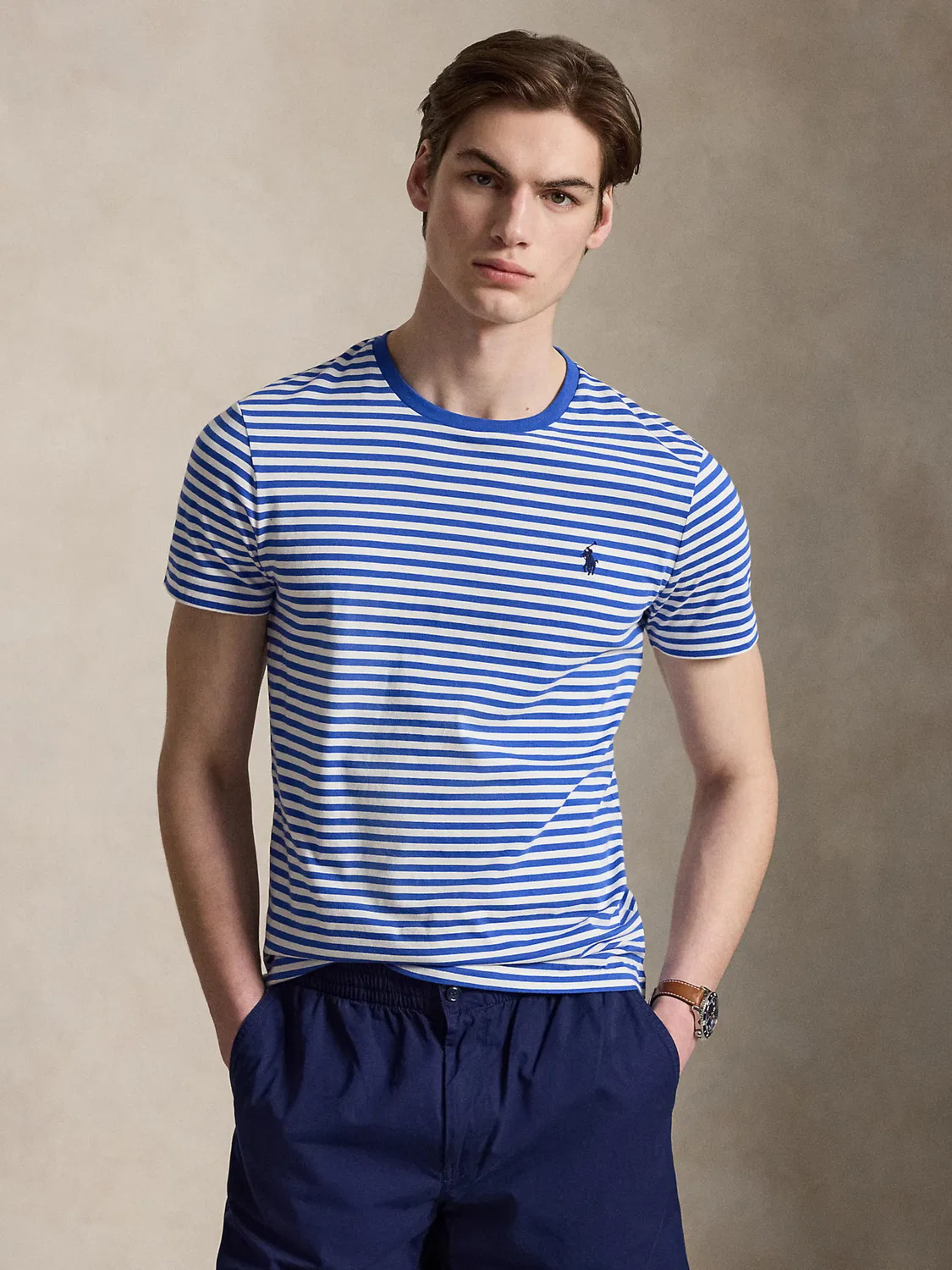 Рубашка Polo Ralph Lauren синего цвета — фото 3
