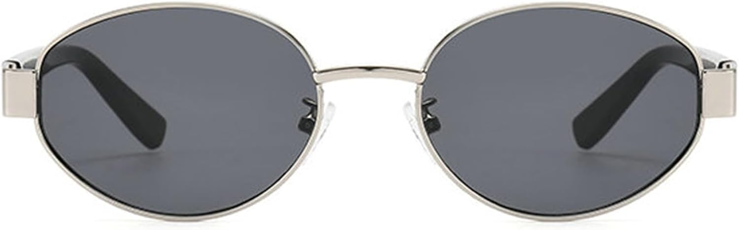 

Солнцезащитные очки Willochra Luxury Oval punk для женщин, сексуальная металлическая оправа, маленькие круглые солнцезащитные очки, женские очки с защитой от УФ-излучения UV400, C6