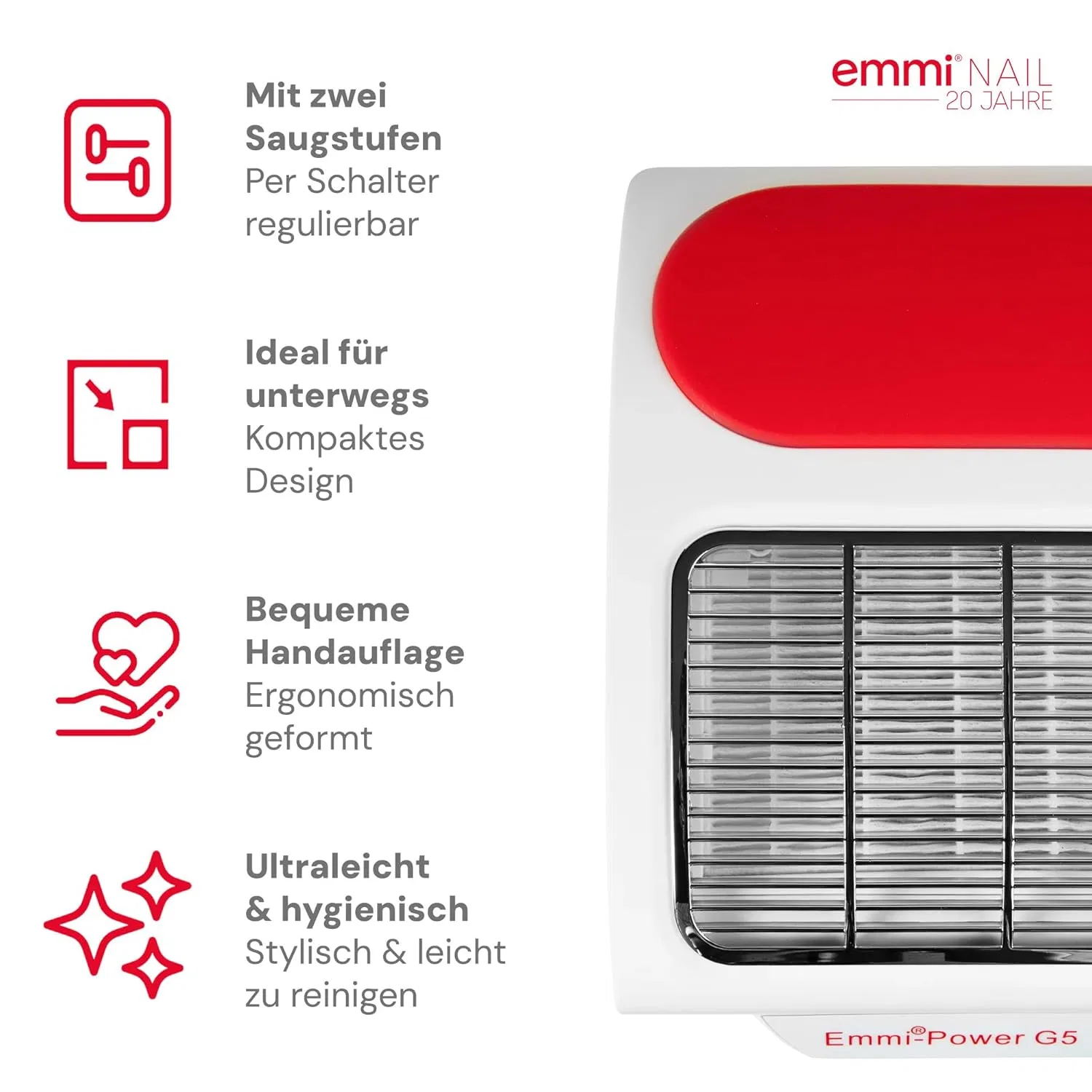 Вытяжка для маникюрного стола Emmi Nail Power G5 Emmi Nail — фото 3
