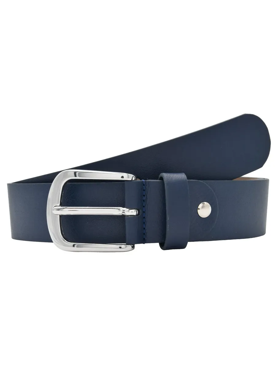 

Кожаный ремень leslii "Premium Belt Grain", с мелкой зернистостью, серебристый