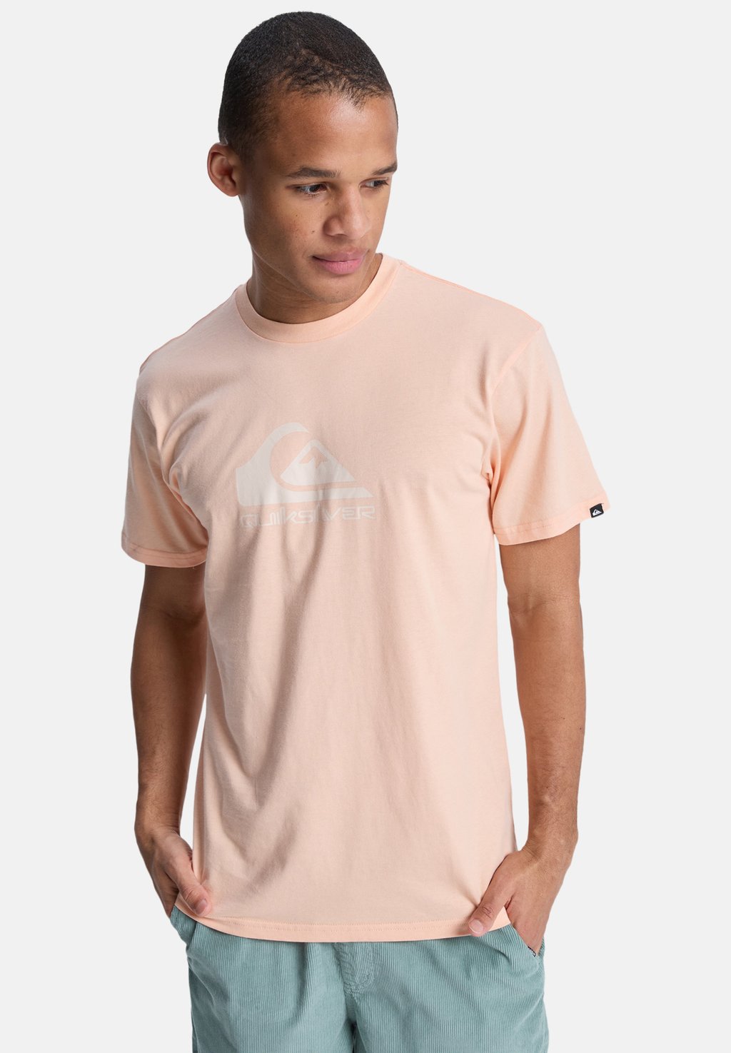 

Футболка с принтом COMP LOGO Quiksilver, коралловый