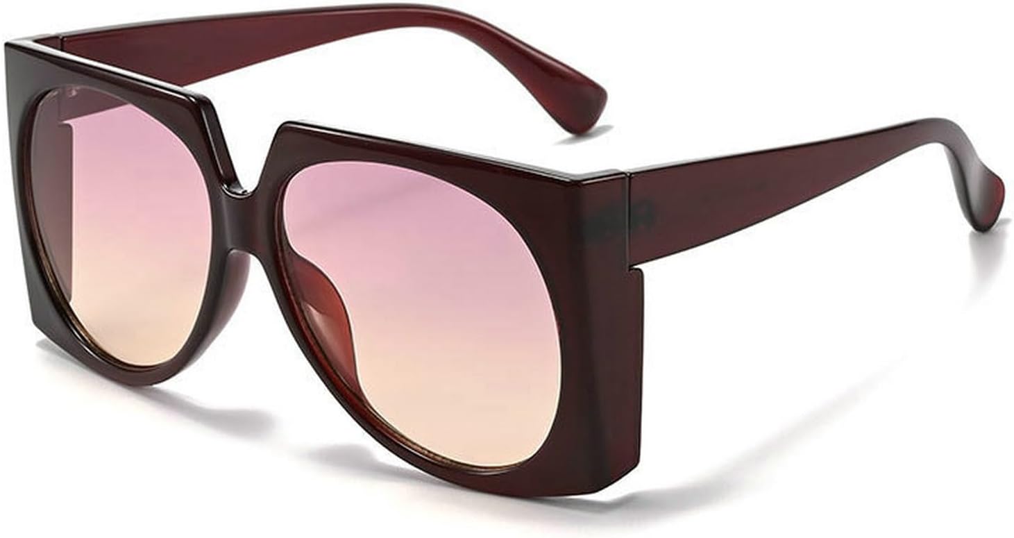 

Солнцезащитные очки COTIA увеличенного квадратного размера для женщин и мужчин в стиле панк, защита от ультрафиолета UV400, винтажные солнцезащитные очки с градиентным переходом, модные женские очки, Tea