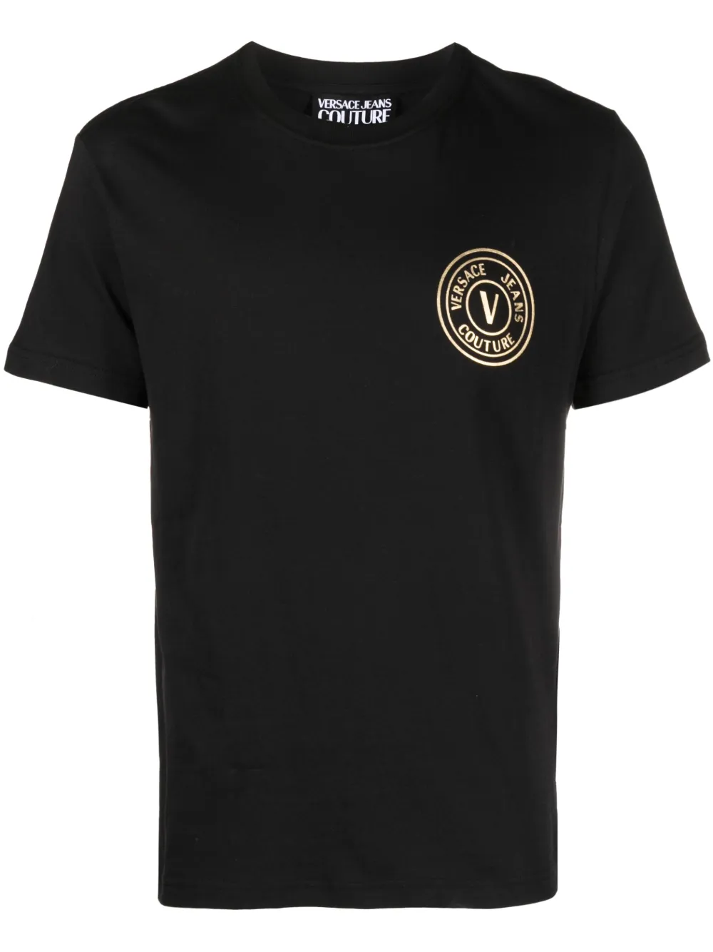 

Футболка с логотипом Versace Jeans Couture, черный