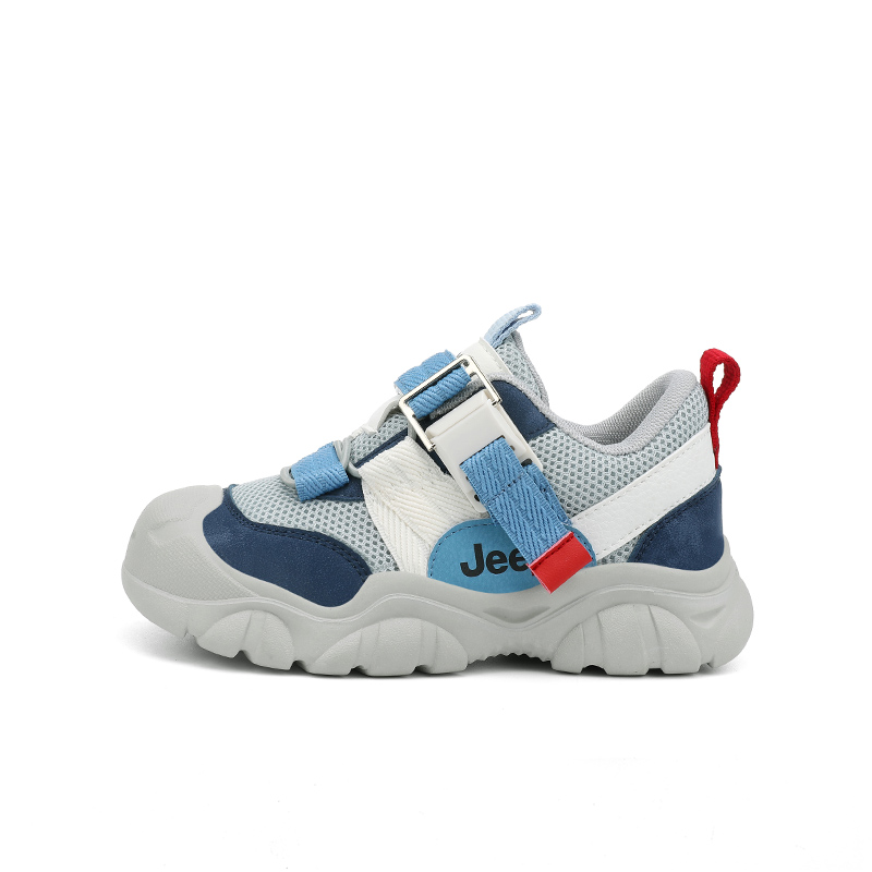 

Износостойкие, легкие, амортизирующие, нескользящие, низкие, детские, повседневные кроссовки для детей Jeep, синий