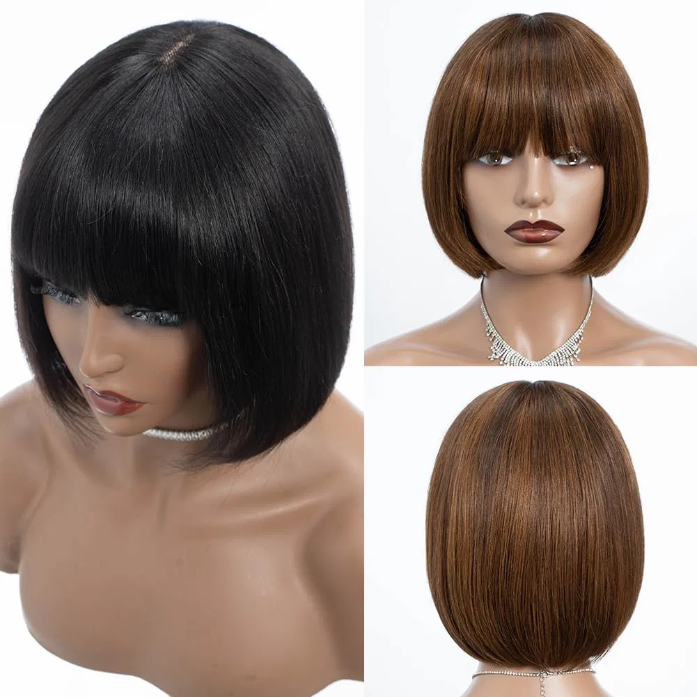 Женский парик-каре из натуральных волос с челкой Joedir Hair Joedir, P4/30.