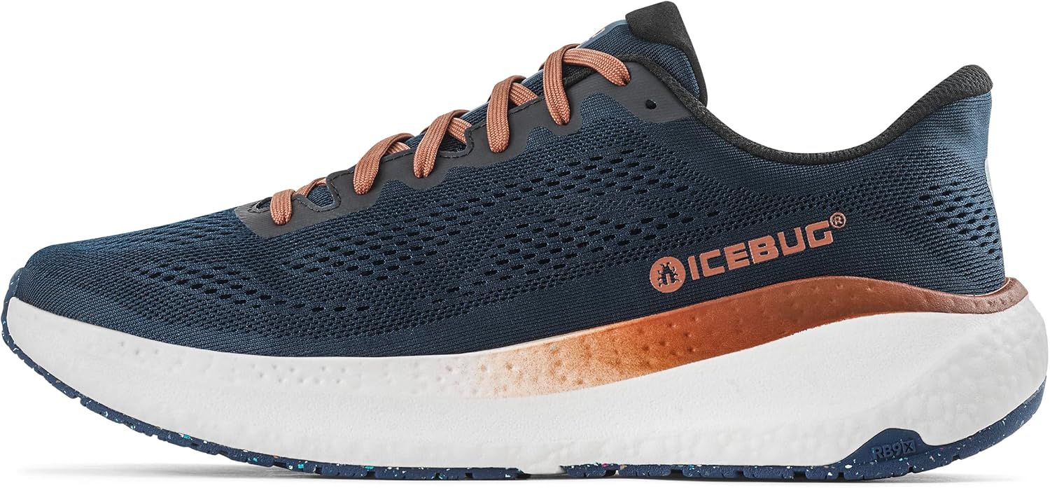 

Мужские кроссовки для бега по дорогам Icebug Aura RB9X с подошвой для сцепления, темно-синий