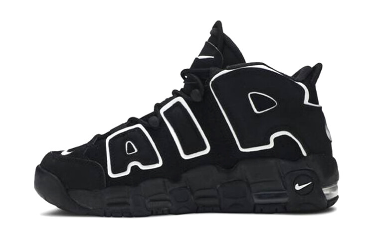 Кроссовки Nike Air More Uptempo Black White GS