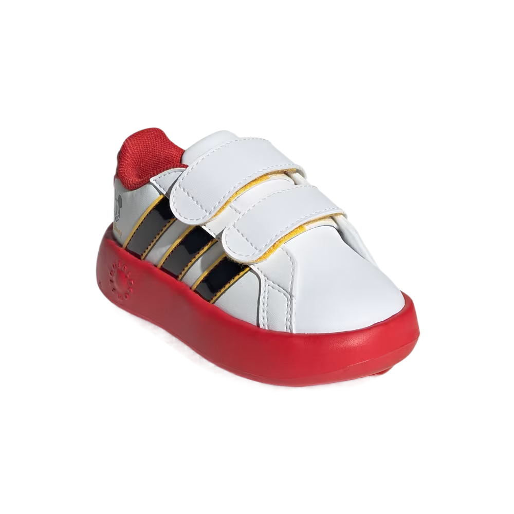Adidas Disney x GRAND COURT Low Top детские ботиночки Cloud White Black — фото 3