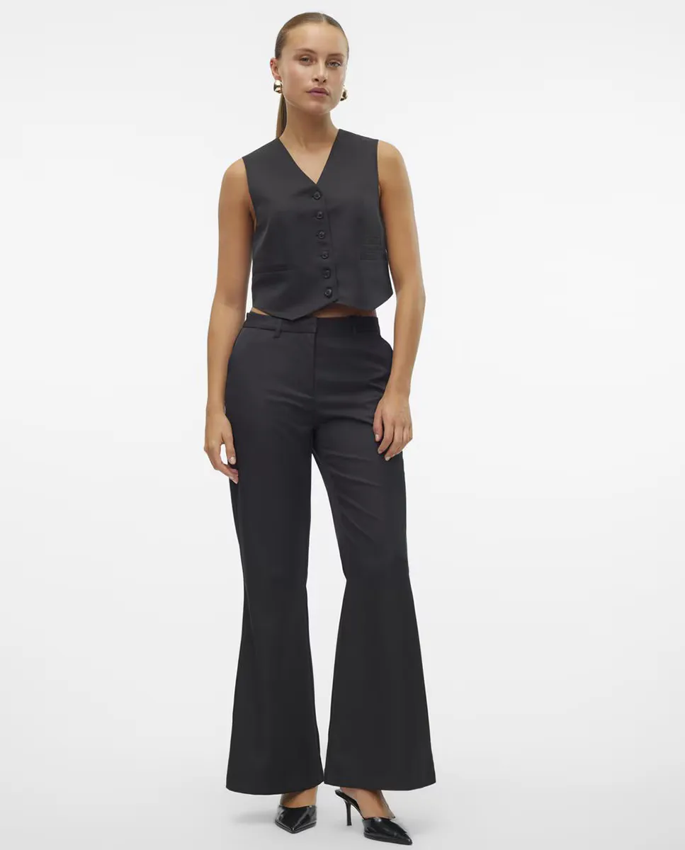 

Женские классические брюки-клеш Vero Moda, черный