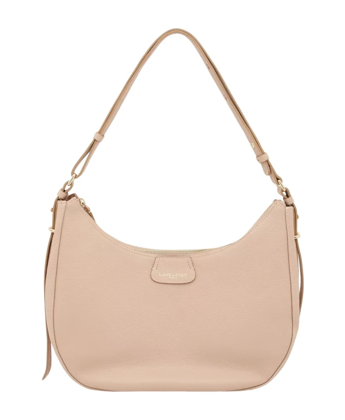 

Бежевая большая сумка-хобо "Дюна" Lancaster, бежевый